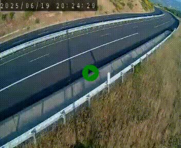 Caméra autoroute A75 à hauteur de la sortie 42 (Rodez, Laissac, Aire de l'Auvergne) située sur la commune d'Auberoques, près de Sévérac-le-Château