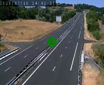 Caméra autoroutière France - A75, Coren, en direction de Montpellier