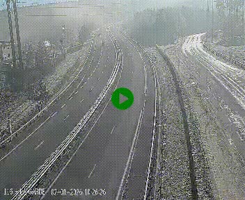 Caméra autoroute A75 à hauteur du col du rocher blanc en direction de Montpellier