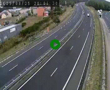 Caméra autoroute A75 à hauteur du col du rocher blanc en direction de Montpellier