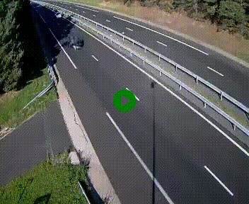 Caméra autoroute A75 à hauteur du col des Issartets en direction de Montpellier
