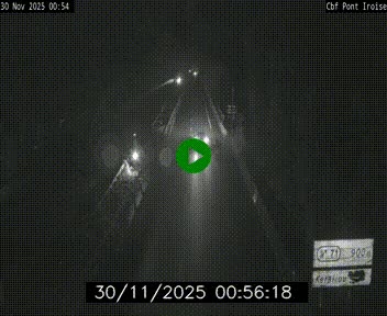 Webcam sur la N165 après le Pont de l'Iroise, à l'entrée de Brest