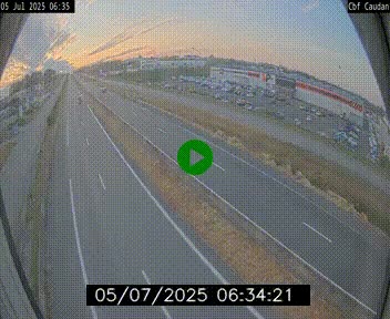 Webcam sur la N165 à hauteur de Caudan, dans le Morbihan.