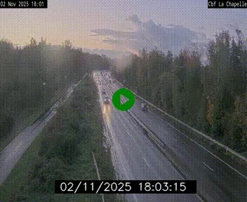 Webcam sur le périphérique de Nantes (N844) à hauteur de Porte de la Chapelle, au nord de la ville