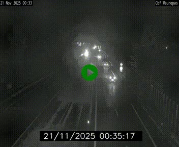 Webcam sur le périphérique de Rennes (N136) à hauteur de Maurepas, au nord de la ville