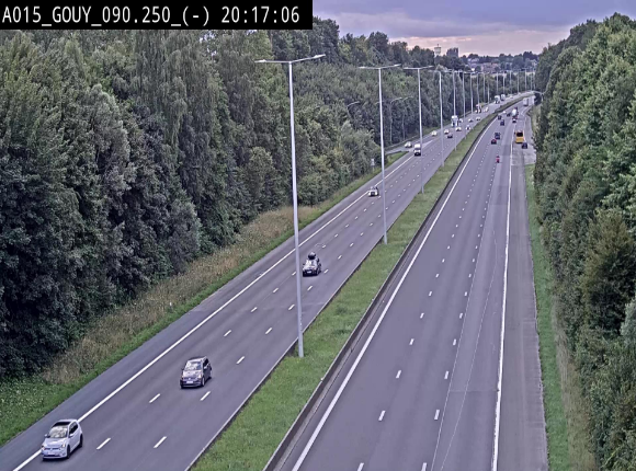 Webcam autoroute Belgique - Gouy-lez-piéton - E42 - BK 90.3