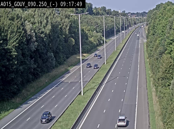 Webcam autoroute Belgique - Gouy-lez-piéton - E42 - BK 90.3