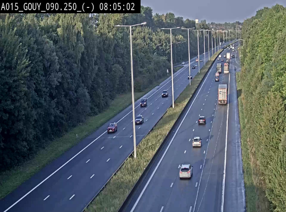 Webcam autoroute Belgique - Gouy-lez-piéton - E42 - BK 90.3