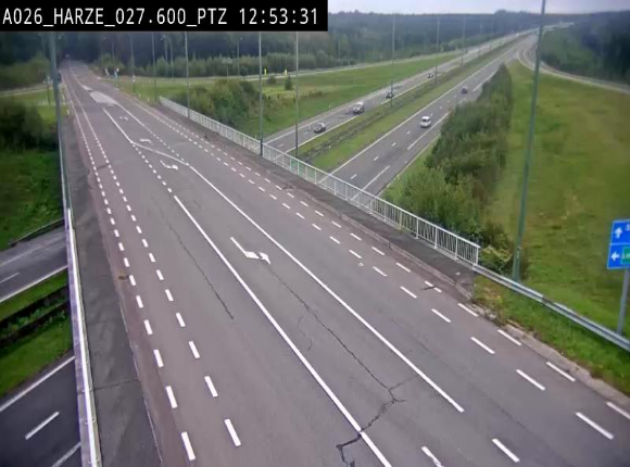 Caméra autoroute Belgique - Sougné-Remouchamps,E25 direction Luxembourg