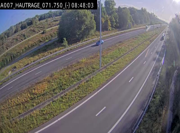Webcam autoroute Belgique - Hautrage - E19 - BK 71.7