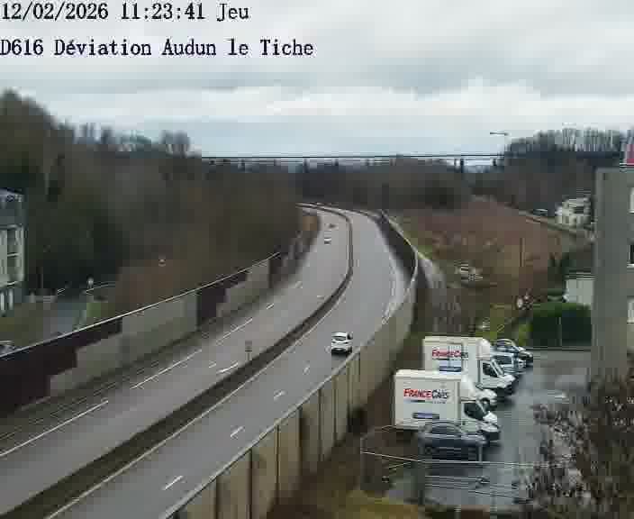 Webcams sur la D616, sur le contournement d'Audun-le-Tiche menant à Belval (Luxembourg)