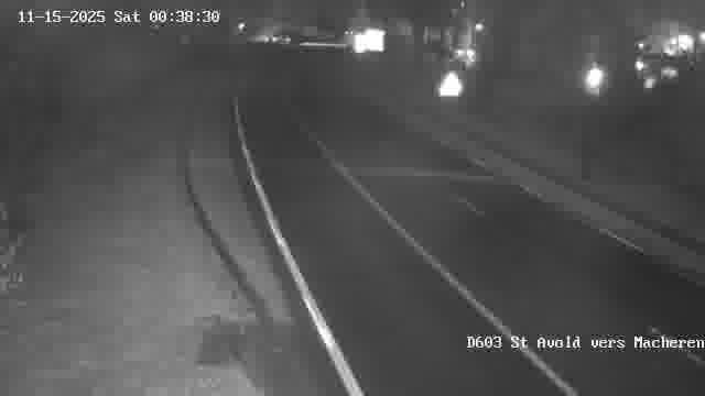 Webcam sur la D603 située à proximité de Saint-Avold. Vue orientée vers Macheren.
