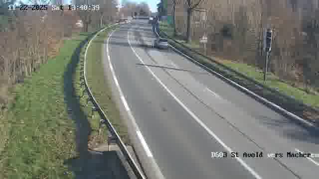 Webcam sur la D603 située à proximité de Saint-Avold. Vue orientée vers Macheren.