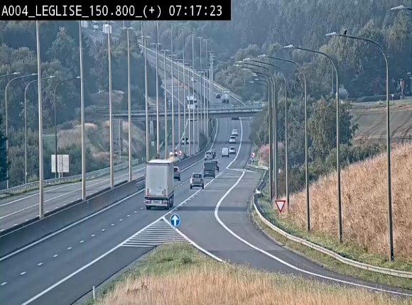 Caméra autoroute Belgique - Côte de Léglise, E411(A4) direction Luxembourg