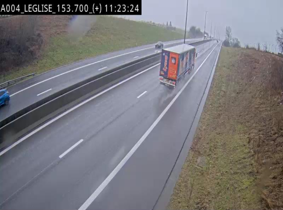 Webcam autoroute E411 à hauteur de Léglise, en direction de Luxembourg