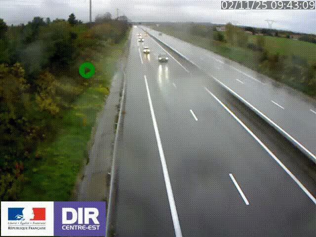 Webcam sur le contournement de Valence, sur la Nationale 7, à la jonction avec la N532, caméra orientée vers Grenoble