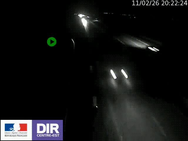 Webcam sur le contournement de Valence, sur la Nationale 7, à la jonction avec la N532, caméra orientée vers Grenoble