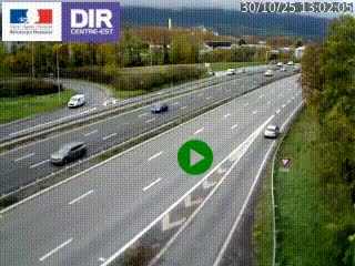 Webcam sur la Nationale 201 à hauteur de la sortie Chambéry-Nord, avant à la jonction entre l'A41 et l'A43, en direction de Lyon