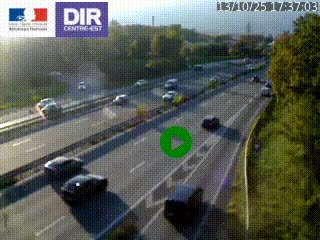 Webcam sur la Nationale 201 à hauteur de la sortie Chambéry-Nord, avant à la jonction entre l'A41 et l'A43, en direction de Lyon