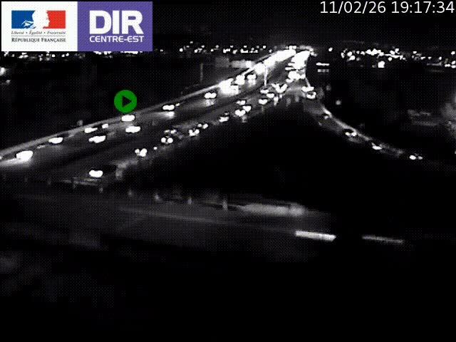 Clone of Caméra de circulation sur A7 à Lyon Perrache vers Marseille, le long du Rhône