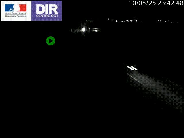 Webcam sur le contournement de Valence, sur la Nationale 7, caméra orientée vers Lyon