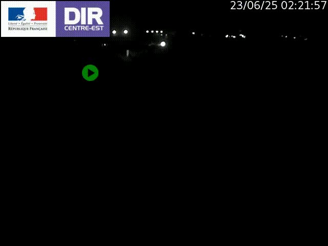 Webcam sur le contournement de Valence, sur la Nationale 7, caméra orientée vers Lyon