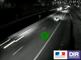 Caméra autoroutière sur l'A47 à hauteur de Givors, a proximité de Lyon. La webcam est orientée vers Lyon