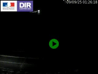 Webcam traffic à Grenoble-sud sur l'autoroute A480. Vue orientée vers l'entrée et la sortie de Grenoble