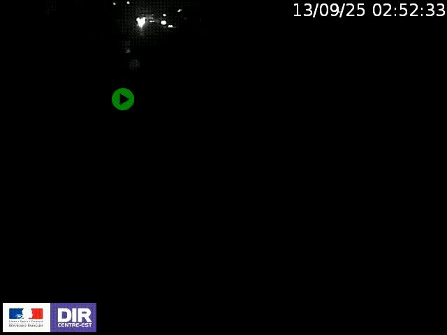 Webcam à Bron sur l'A43 à la jonction avec le boulevard périphérique de Lyon (D383). Vue orientée vers Lyon