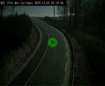 Webcam en haut de la Côte des Carreaux sur la N31 à Avesnes-en-Bray. Vue orientée vers Rouen