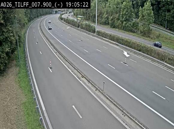 Webcam autoroute A26/E25 à Esneux, en Belgique en direction Luxembourg - BK 7.9