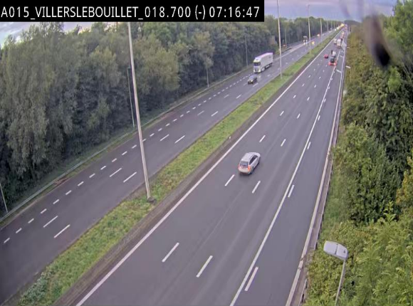 Webcam autoroute Belgique - Villers-le-Bouillet - E42 direction Liège - BK 18.7