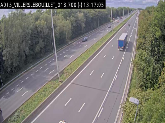 Webcam autoroute Belgique - Villers-le-Bouillet - E42 direction Liège - BK 18.7