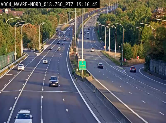 Webcam traffic E411(A4) - BK 18.7 - Bierges (Wavre Nord)