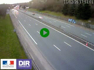 Webcam routière à Saint-Etienne-Terrenoire sur la RN88 avant la jonction entre l'A72 et le Boulevard Périphérique de Saint-Etienne