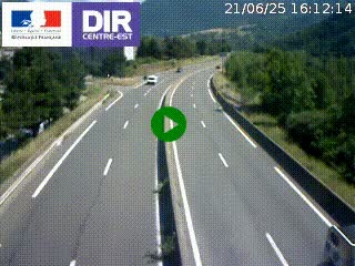 Caméra sur la Nationale 90 (N90) à La Léchère, en direction et à proximité d'Albertville