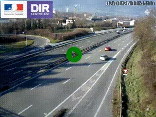 Caméra routière à hauteur de la sortie 15 Chambéry-centre au PK 4,103 en direction d'Albertville