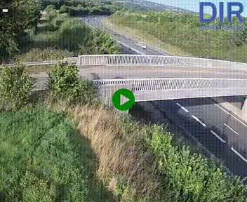 Webcam sur A84 à hauteur de Pont-Farcy, au niveau du pont autoroutier sur la Vire, au sud de Saint-Lô