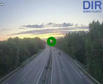 Webcam sur le périphérique de Caen (N814) à l'est de la ville, à Mondeville hauteur de la sortie 2, Presqu'île-Rives de l'Orne, au bout de l'autoroute A13