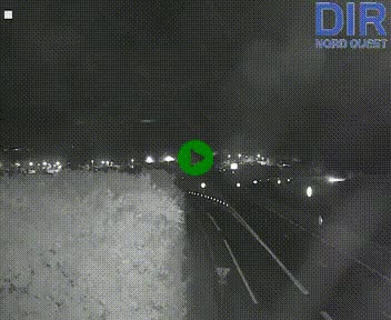 Webcam au début de l'A84 sur le périphérique Ouest de Caen (N814) à hauteur de la sortie 9, Porte de Bretagne