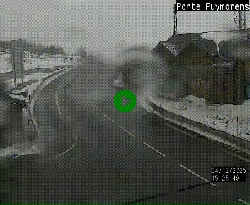 Webcam Col du Puymorens sur N320, en direction de Pas de la Casa (Andorre)