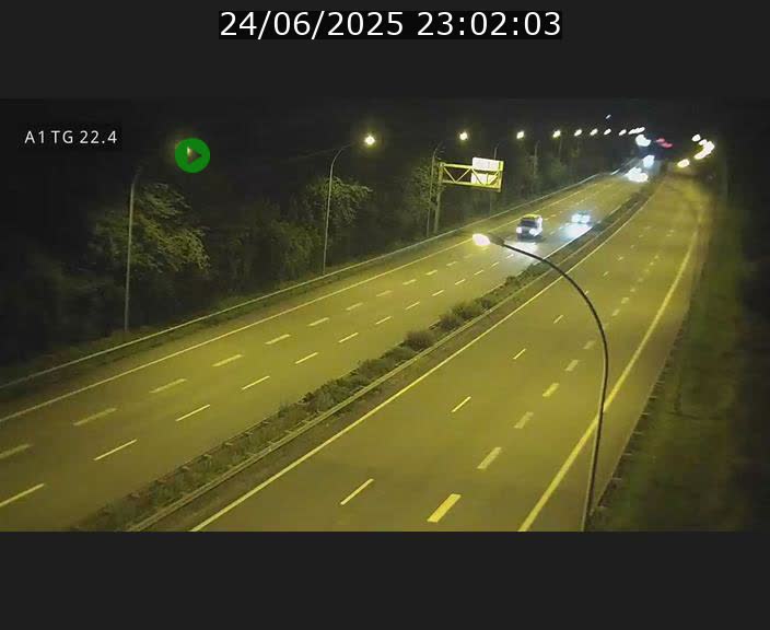 Traffic live webcam Luxembourg Flaxweiler - A1 direction Luxembourg - BK 22.4