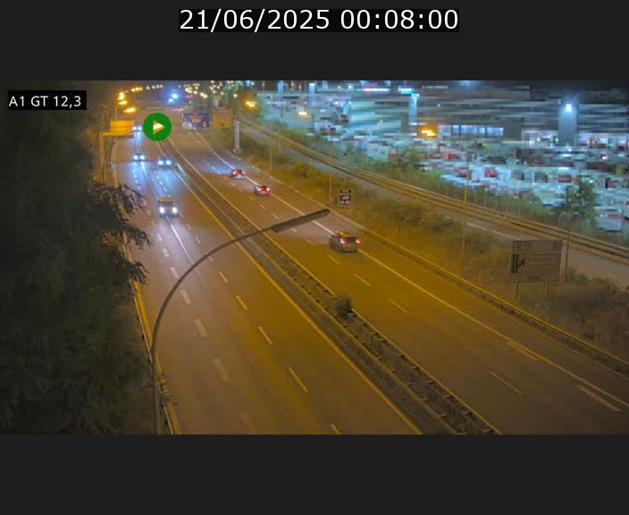Traffic live webcam Luxembourg Senningerberg - A1 direction Allemagne - BK 12.3