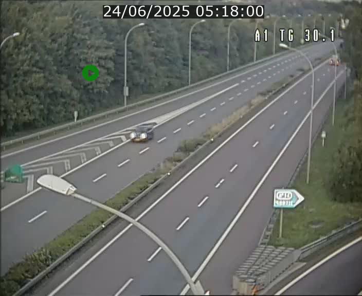 Traffic live webcam Luxembourg Grevenmacher - A1 direction Luxembourg - BK 30.1