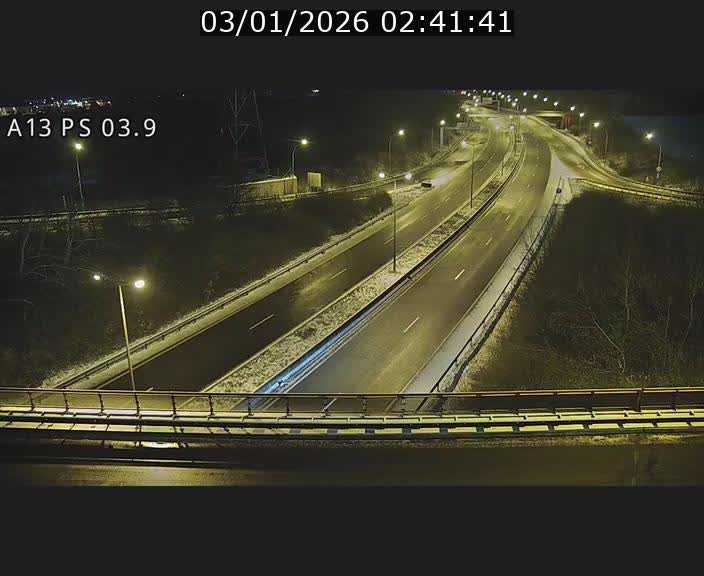 Traffic live webcam Luxembourg Differdange - A13 direction Esch-sur-Alzette - BK 3.9