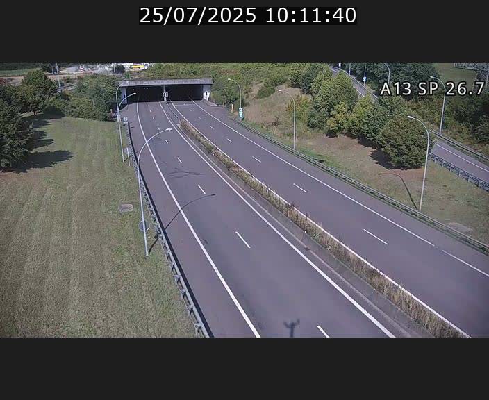 Traffic live webcam Luxembourg Frisange - A13 direction Luxembourg-ville - BK 26.7