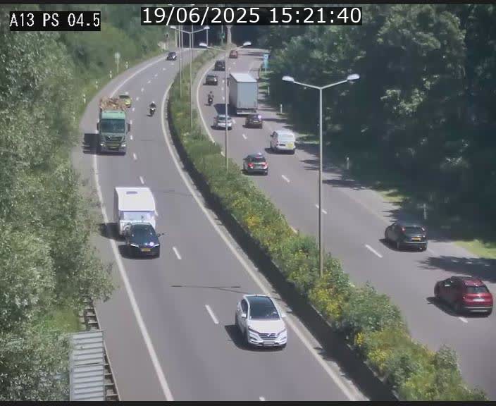 Traffic live webcam Luxembourg Differdange - A13 direction Esch-sur-Alzette - BK 4.5