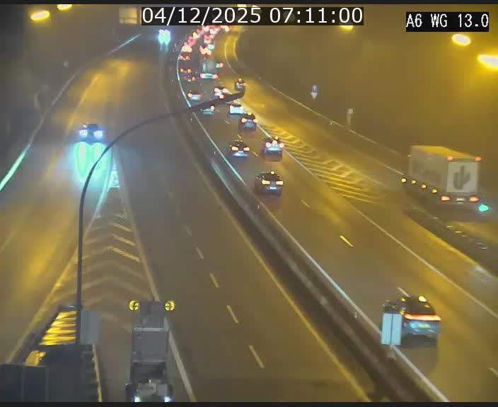Traffic live webcam Luxembourg Mamer - A6 - BK 13 - direction Luxembourg/France/Allemagne