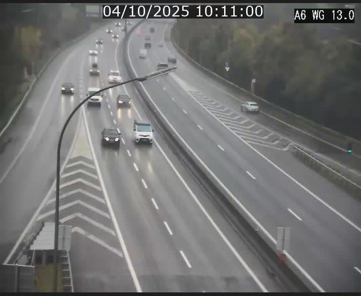 Traffic live webcam Luxembourg Mamer - A6 - BK 13 - direction Luxembourg/France/Allemagne