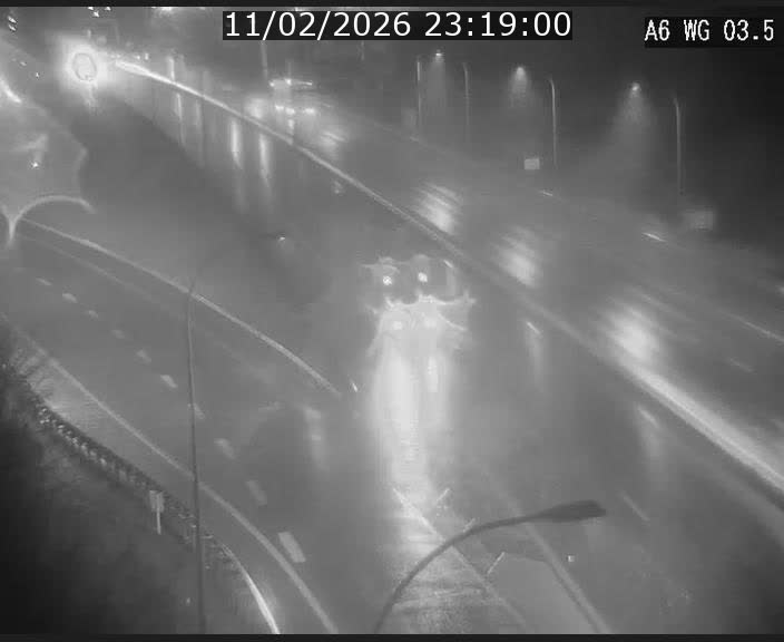 Traffic live webcam Luxembourg - Croix de Cessange - A6 - BK 3.5 - direction France/Allemagne